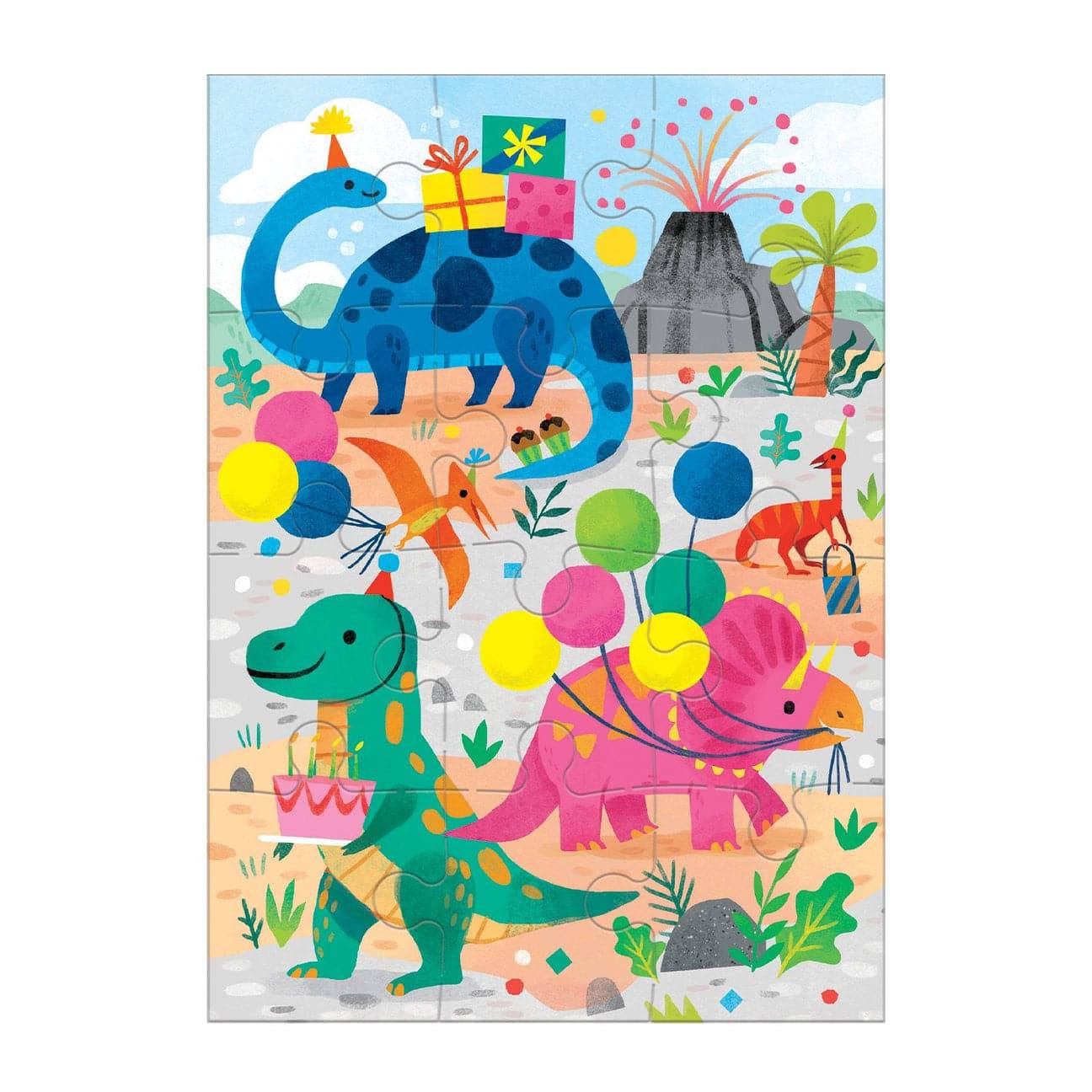 Dino Party Greeting Card Puzzle - Twinkle Twinkle Little One