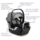 Britax Willow S Infant Car Seat + Alpine Base - Twinkle Twinkle Little One