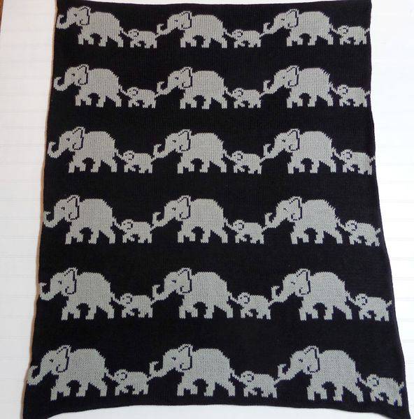 Elephant Double Cotton Knit Blanket - Twinkle Twinkle Little One