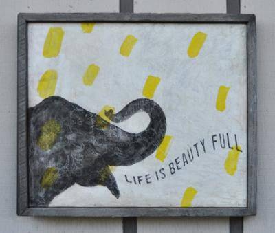 Smart Elephant Art Piece