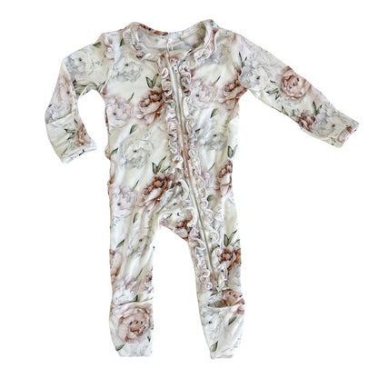 Floral Dreams Ruffle Footie - Twinkle Twinkle Little One