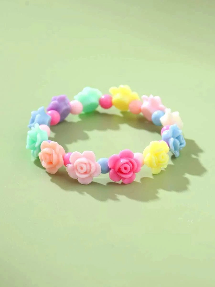 Pastel Floral Stretch Bracelet - Twinkle Twinkle Little One