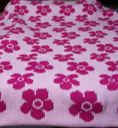 Flowers Double Cotton Knit Blanket - Twinkle Twinkle Little One
