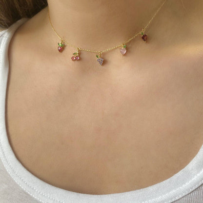 Fruit Basket Choker - Gold - Twinkle Twinkle Little One