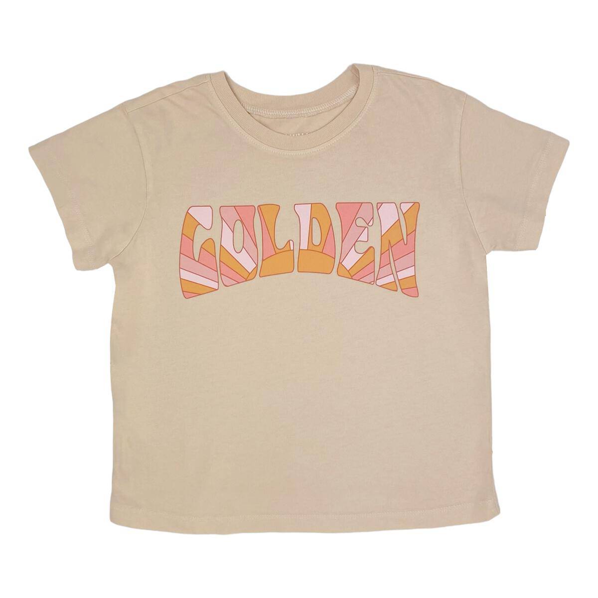 Tiny Whales Golden Sand Boxy Tee - Twinkle Twinkle Little One