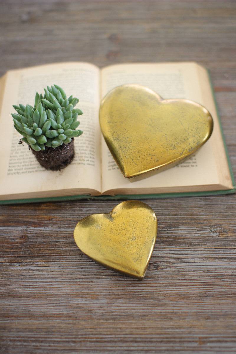 Set of Two Gold Heart Boxes - Twinkle Twinkle Little One
