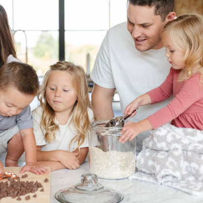 Gray Leopard Double-Layer Bamboni Receiving Blanket - Twinkle Twinkle Little One