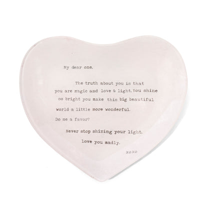 Heart Decoupage Plate - Twinkle Twinkle Little One