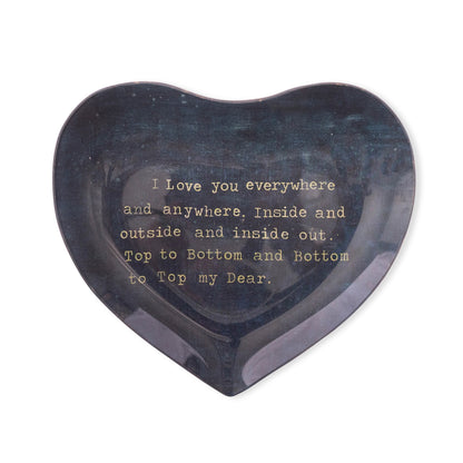 Heart Decoupage Plate - Twinkle Twinkle Little One