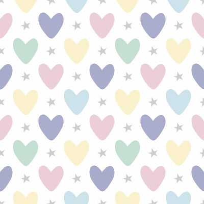 Hearts & Stars Burp Cloth - Twinkle Twinkle Little One
