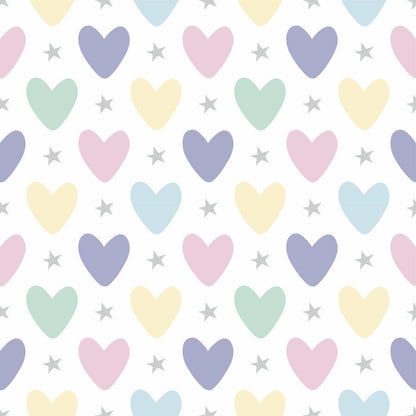 Hearts & Stars Burp Cloth - Twinkle Twinkle Little One