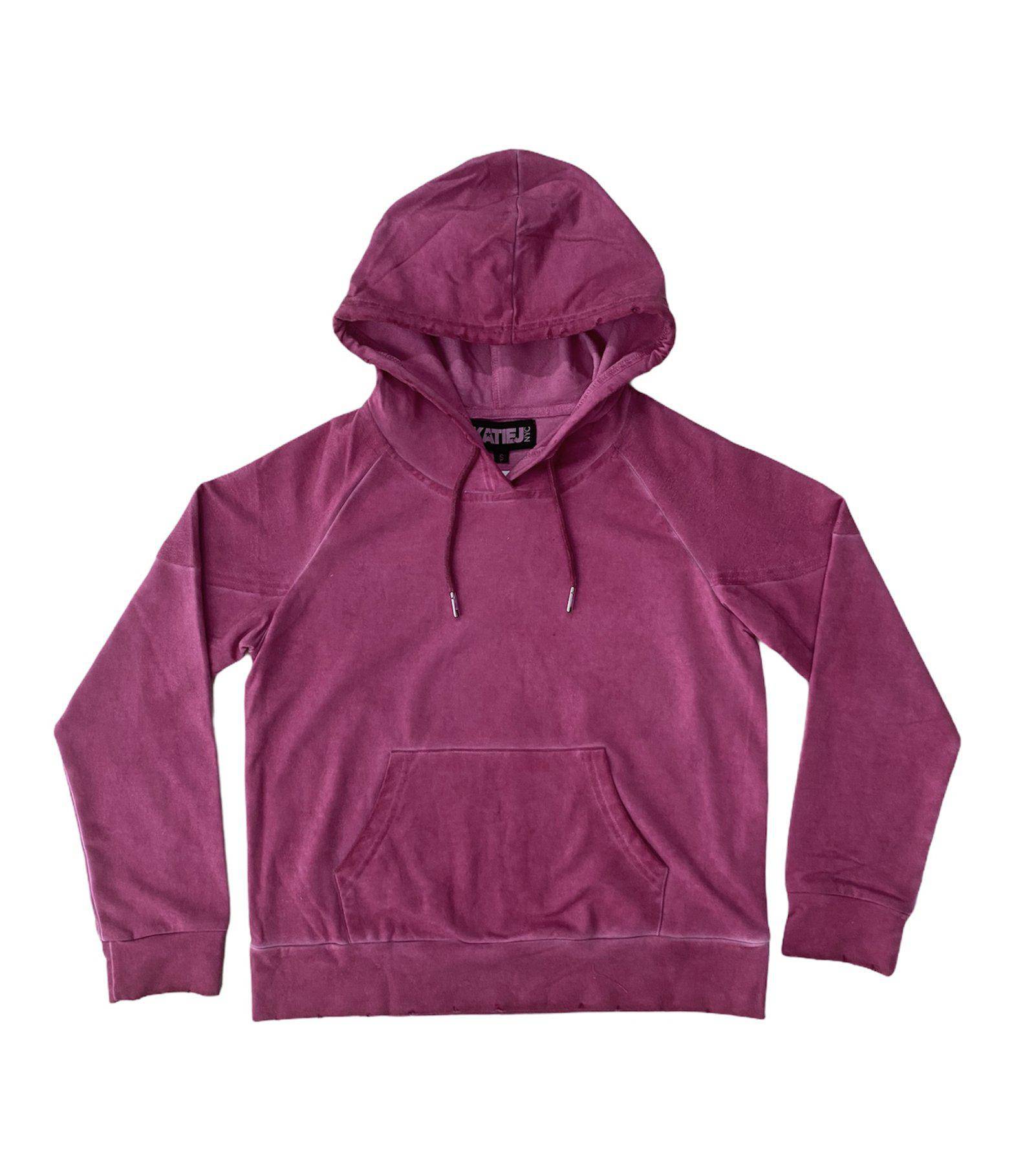 Hot Pink Stone-Wash Hoody Sweatshirt - Twinkle Twinkle Little One