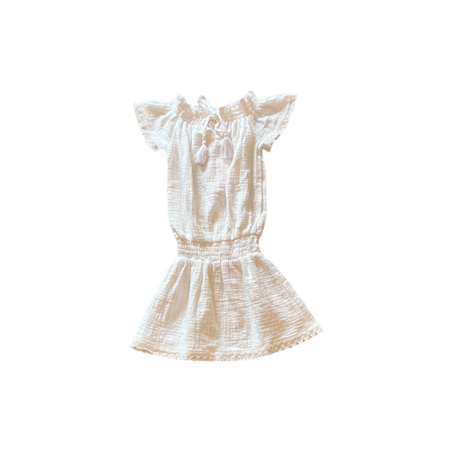 White Frayer Dress - Twinkle Twinkle Little One