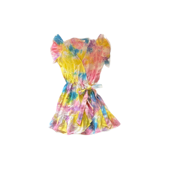 Tie Dye Splash Wrap Dress - Twinkle Twinkle Little One