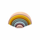 Large Silicone Dusty Rainbow Stacker Puzzle Toy - Twinkle Twinkle Little One
