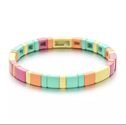 Stretchy Tile Multi-Color Bracelet - Twinkle Twinkle Little One