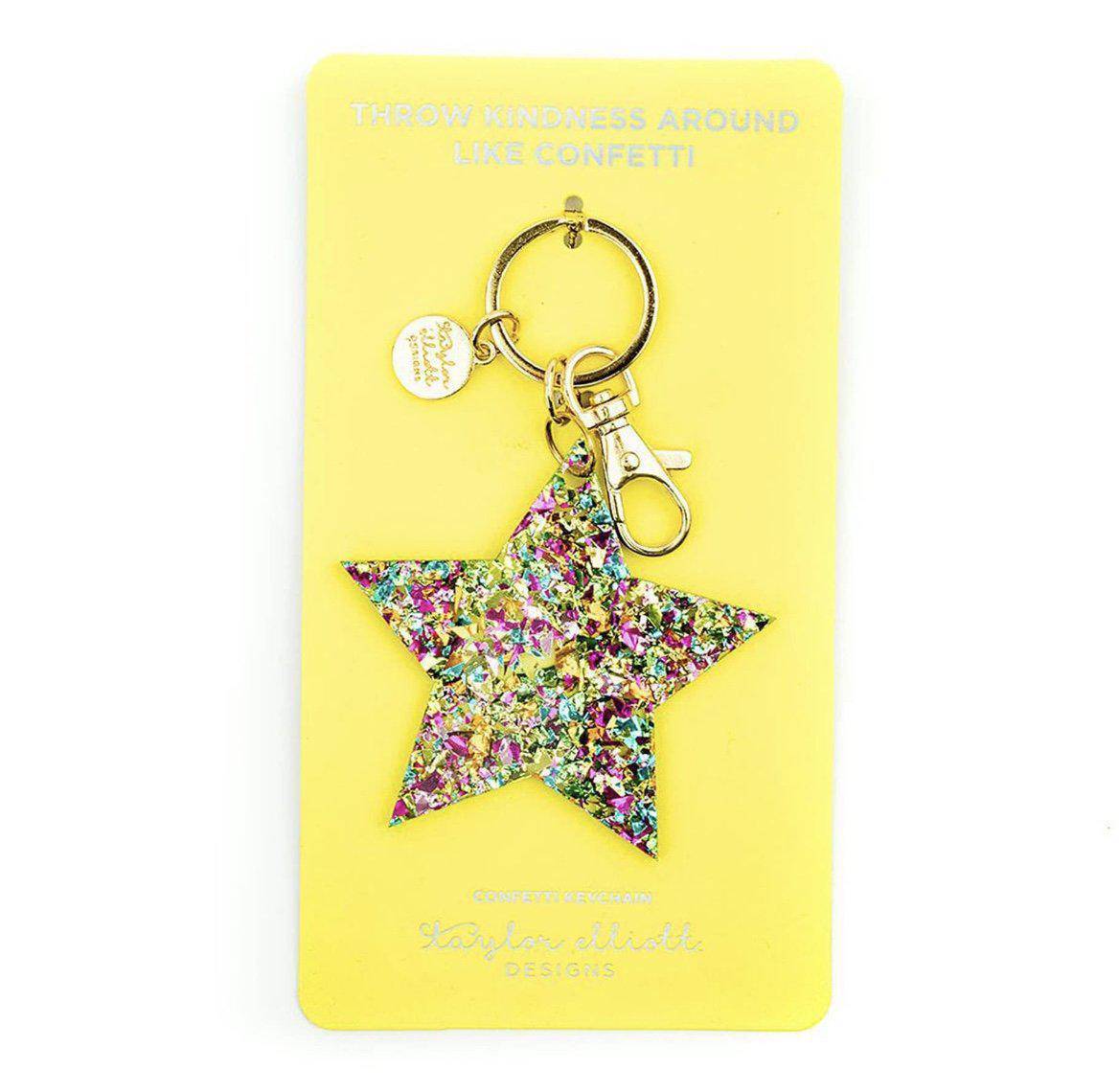 Confetti Acrylic Star Keychain & Purse Clip - Twinkle Twinkle Little One