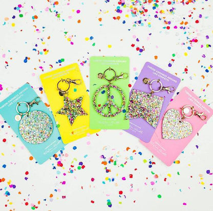 Confetti Acrylic Star Keychain & Purse Clip - Twinkle Twinkle Little One