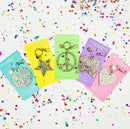 Confetti Acrylic Peace Sign Keychain & Purse Clip - Twinkle Twinkle Little One