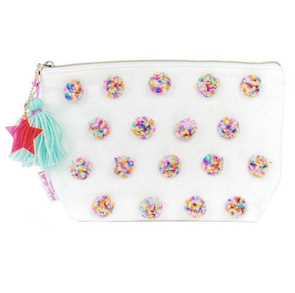 Large Multi-Pom Pom Pouch - Twinkle Twinkle Little One