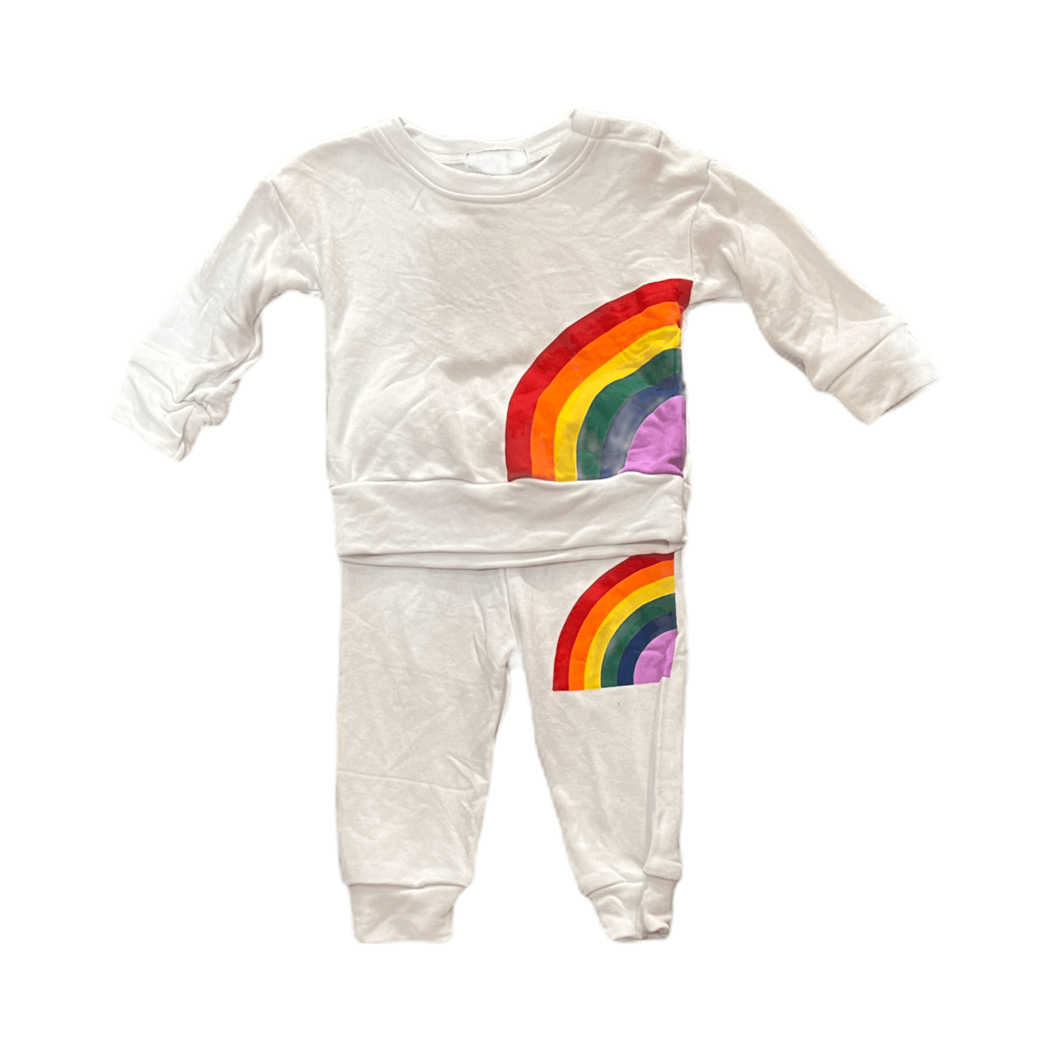 Rainbow Sweatshirt & Jogger Set - Twinkle Twinkle Little One