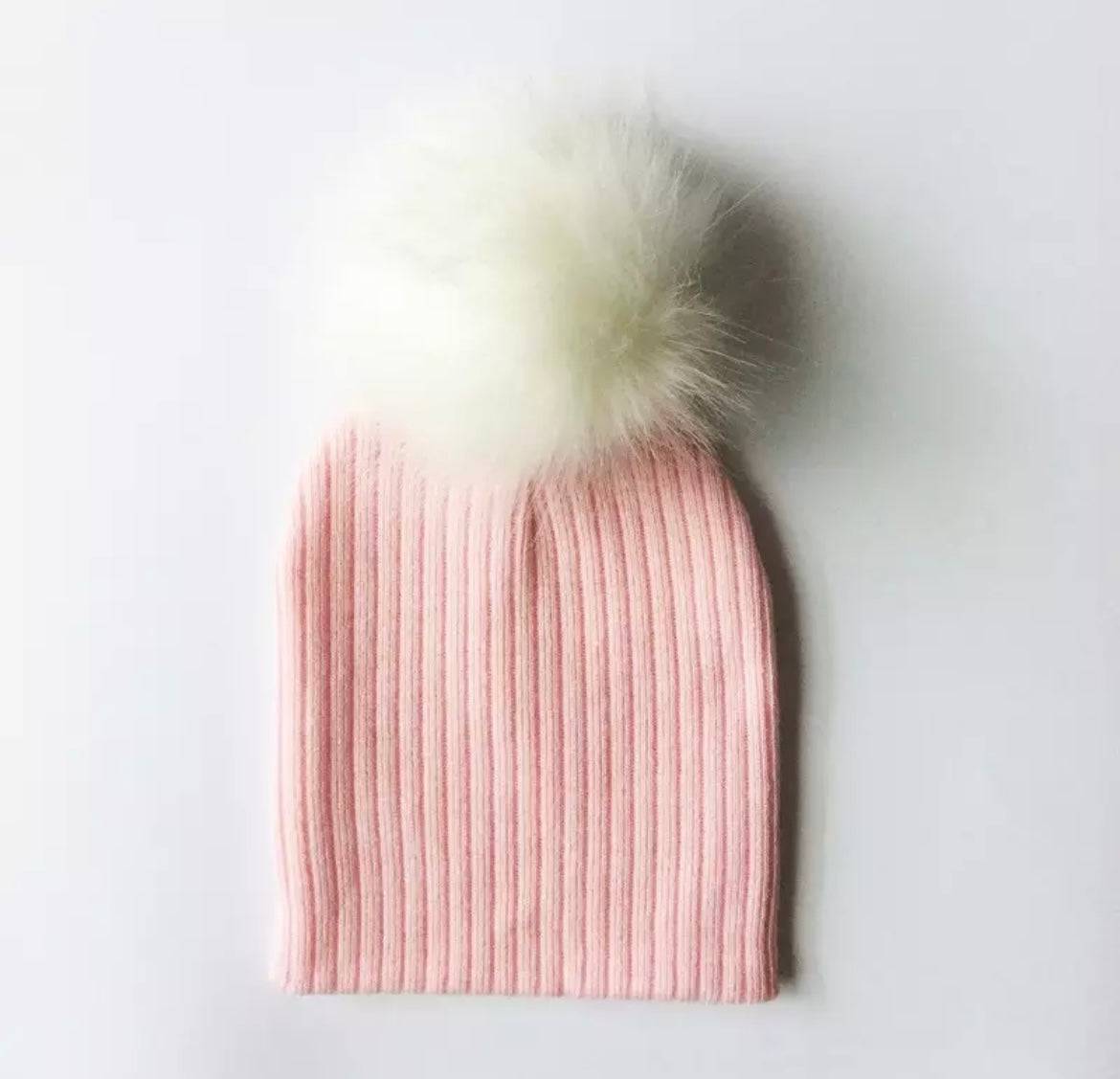 Ribbed Cotton Pom Hat - Twinkle Twinkle Little One
