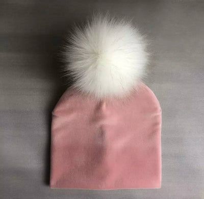 Velvet Pom Pom Hat - Twinkle Twinkle Little One
