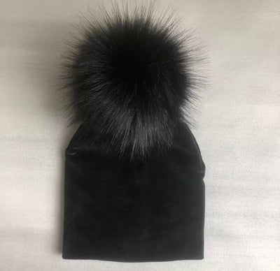Velvet Pom Pom Hat - Twinkle Twinkle Little One