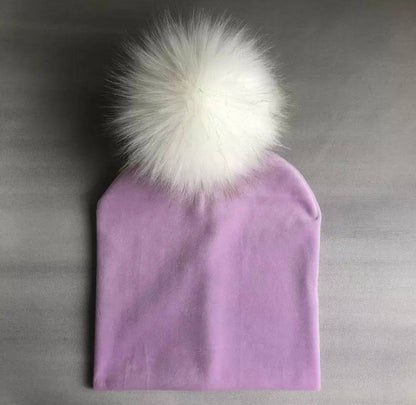 Velvet Pom Pom Hat - Twinkle Twinkle Little One