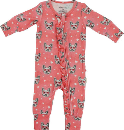 Piper Ruffle Convertible Footie - Twinkle Twinkle Little One