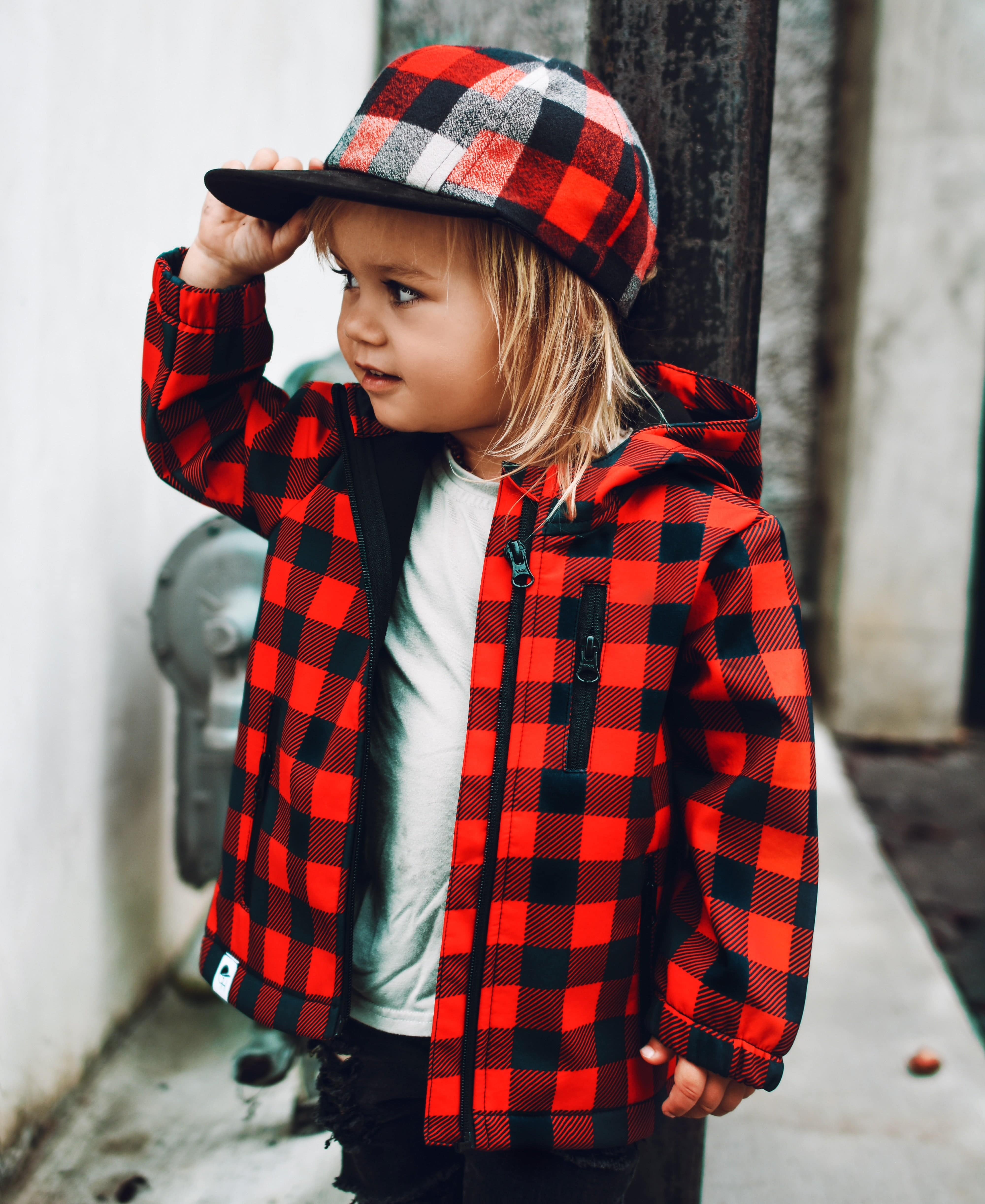 Plaid Flannel Suede Trucker Hat - Twinkle Twinkle Little One
