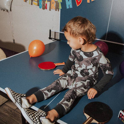 Guitars Layered Sleeve Big Hip Pocket Rag Romper - Twinkle Twinkle Little One