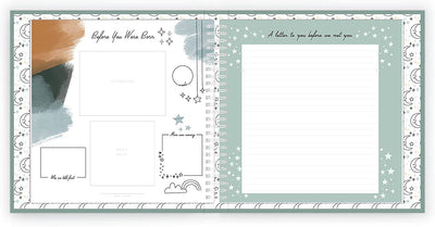 Celestial Skies Theme Luxury Baby Memory Book - Twinkle Twinkle Little One