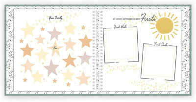 Celestial Skies Theme Luxury Baby Memory Book - Twinkle Twinkle Little One