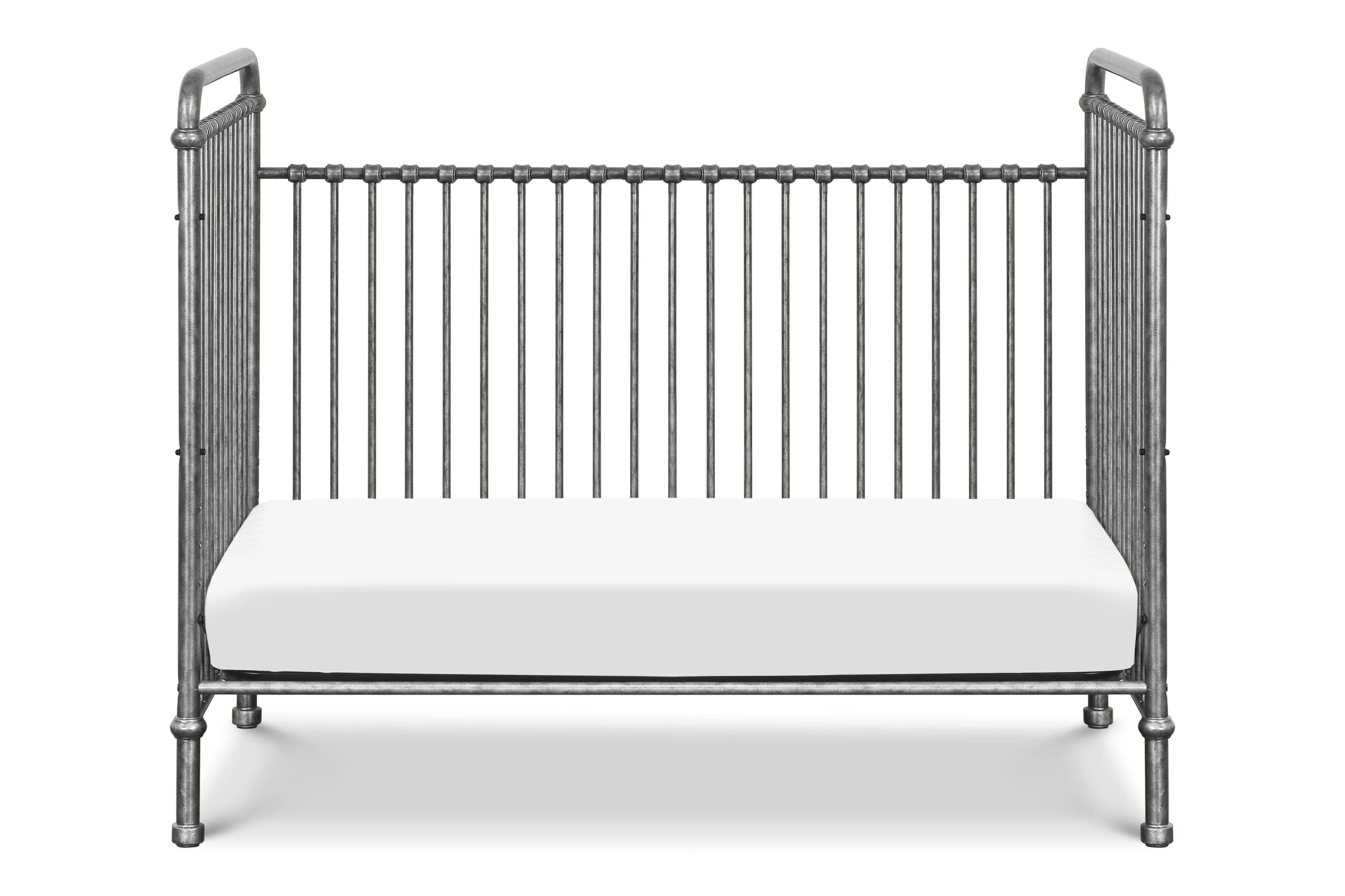 Silver store metal crib