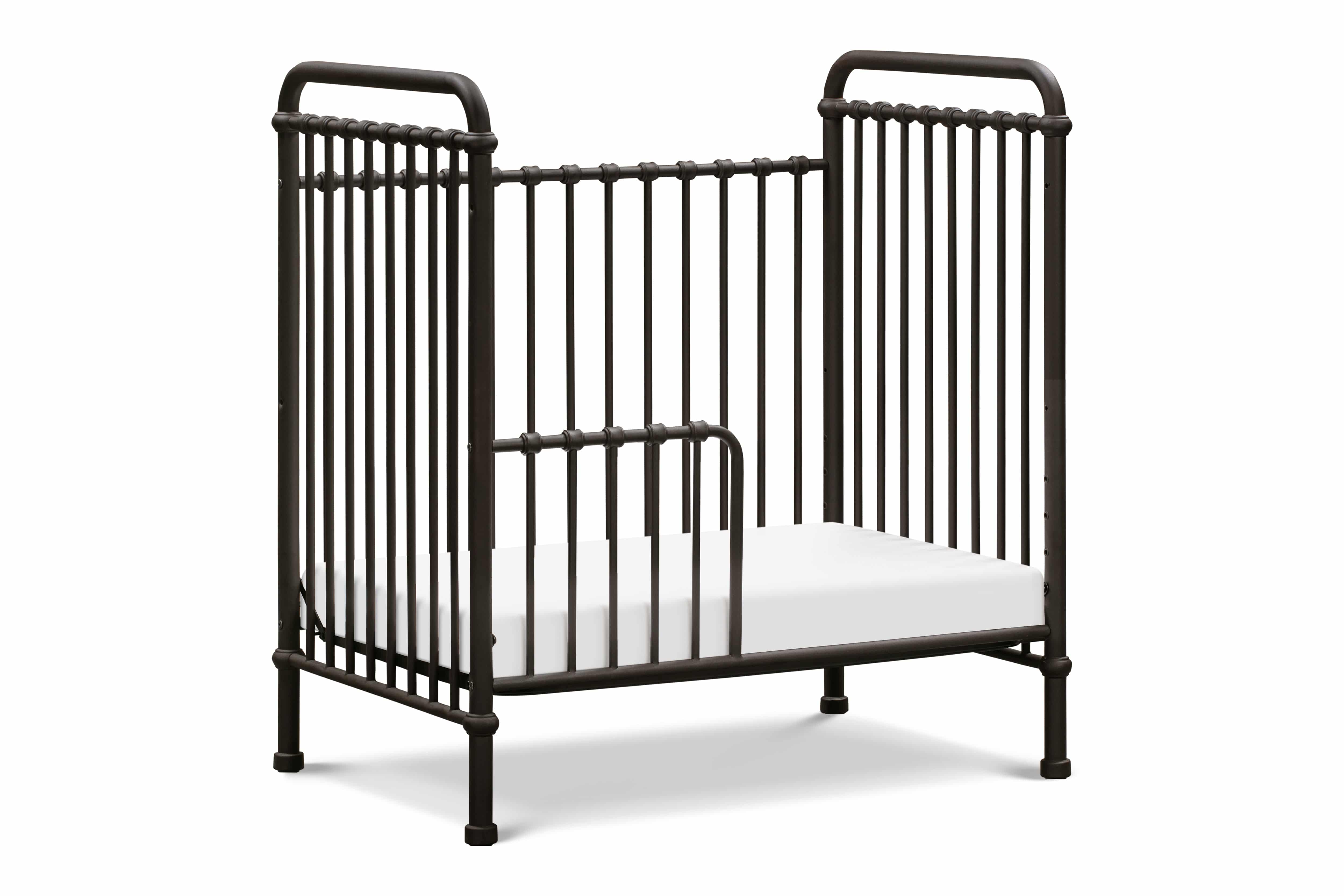 Abigail 3-in-1 Convertible Mini Crib in Vintage Iron - Twinkle Twinkle Little One