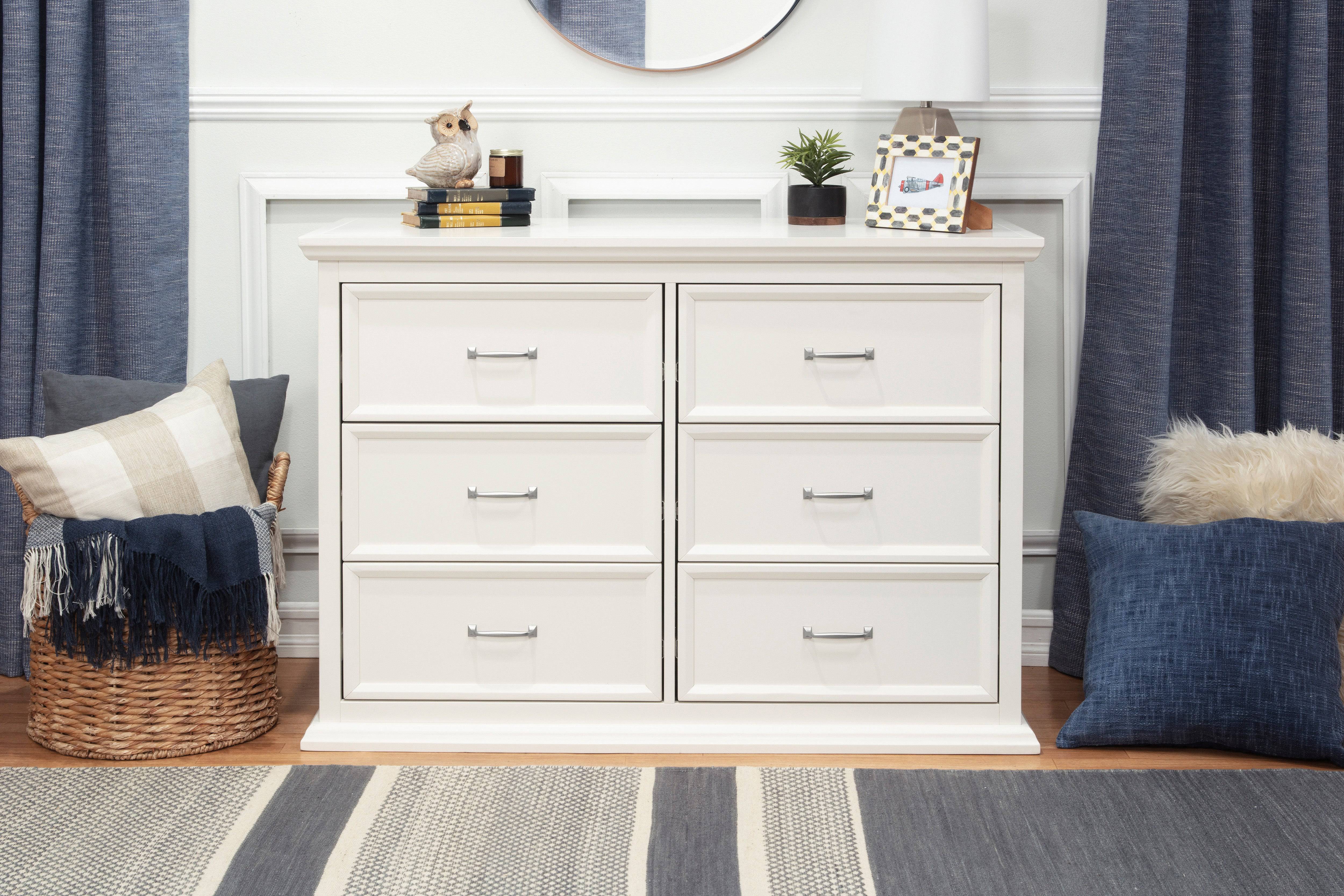 Foothill-Louis 6 Drawer Dresser in Warm White - Twinkle Twinkle Little One