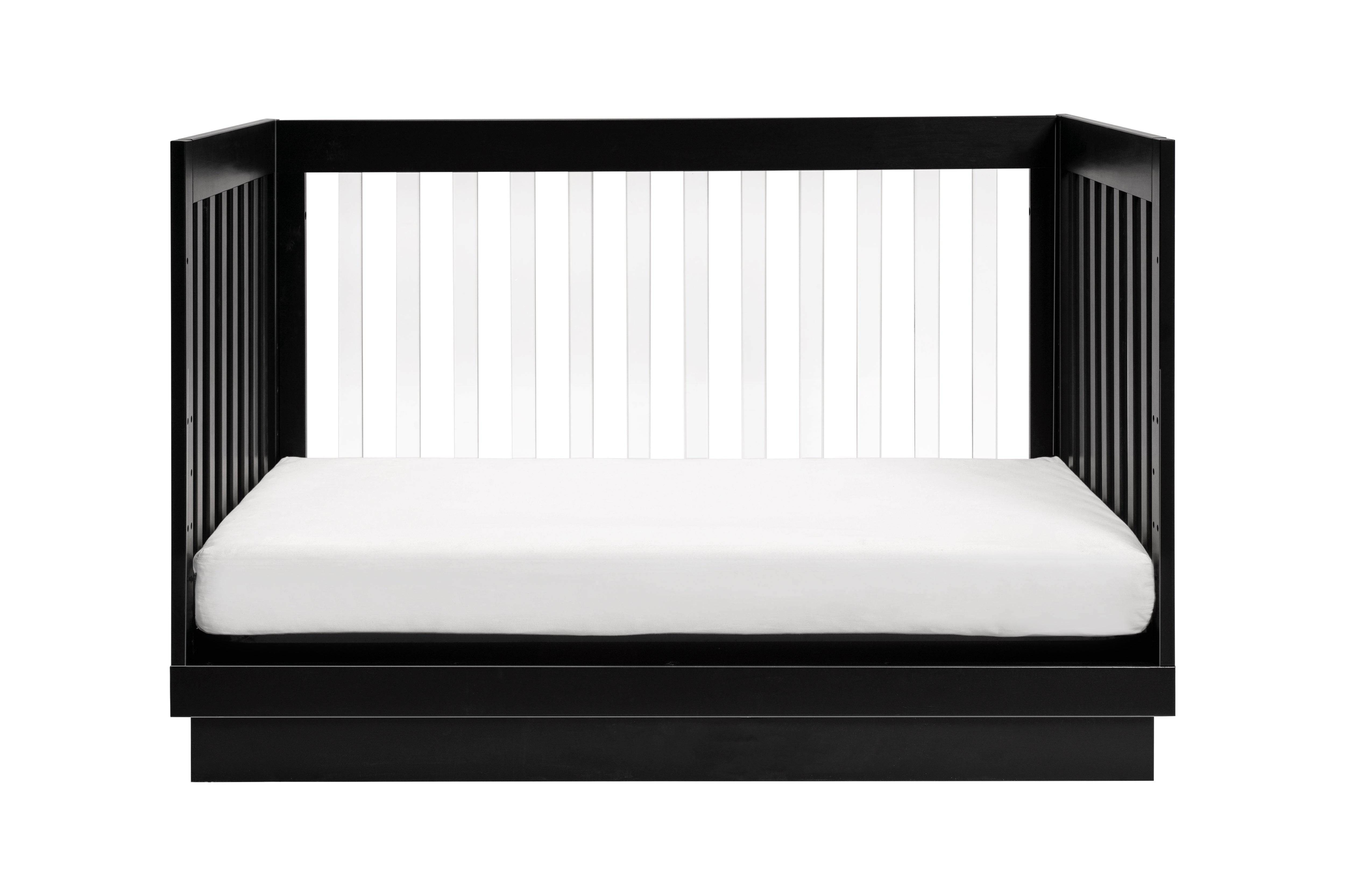 Harlow 3-in-1 Convertible Crib in Black & Acrylic - Twinkle Twinkle Little One