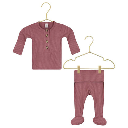 Marjorie Ribbed Top & Bottoms - Twinkle Twinkle Little One