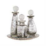 Mercury Glass Tray & Bottle Set - Twinkle Twinkle Little One