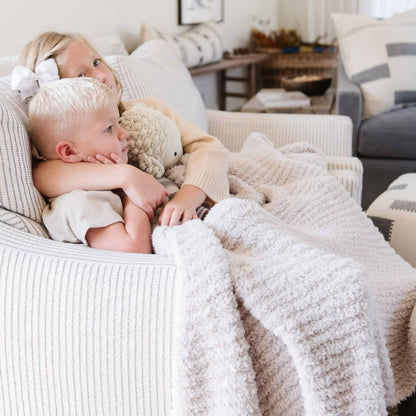 Moonbeam Ribbed Bamboni Receiving Blanket - Twinkle Twinkle Little One