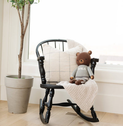 Moonbeam Ribbed Bamboni Receiving Blanket - Twinkle Twinkle Little One