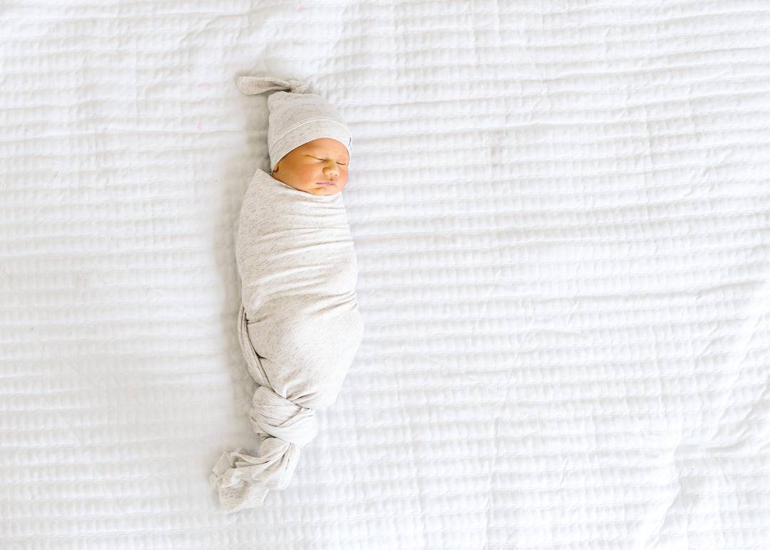 Oat Knit Swaddle Blanket - Twinkle Twinkle Little One