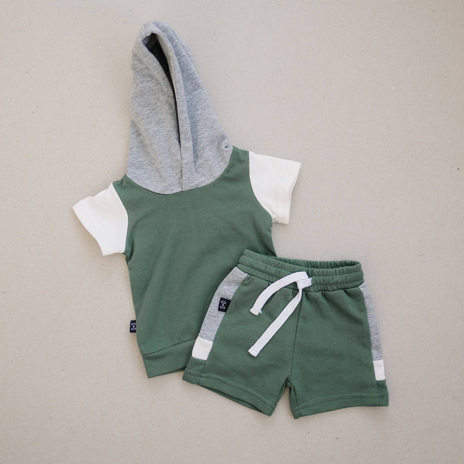Owen Shirt & Short Set - Green - Twinkle Twinkle Little One