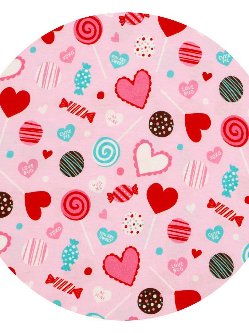 Little on sale sleepies pink hearts zippy