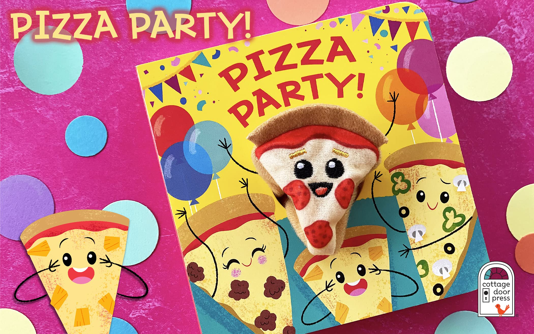 Pizza Party! Finger Puppet Board Book - Twinkle Twinkle Little One