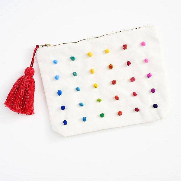 Colorful Pom Pouch - Twinkle Twinkle Little One