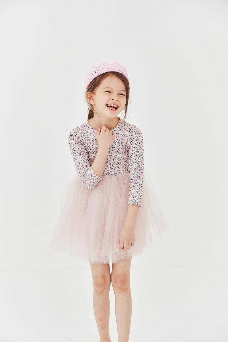 Pink Poppy Flower Tutu Dress - Twinkle Twinkle Little One