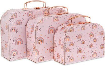 Set of 3 Suitcases - Boho Rainbow - Twinkle Twinkle Little One