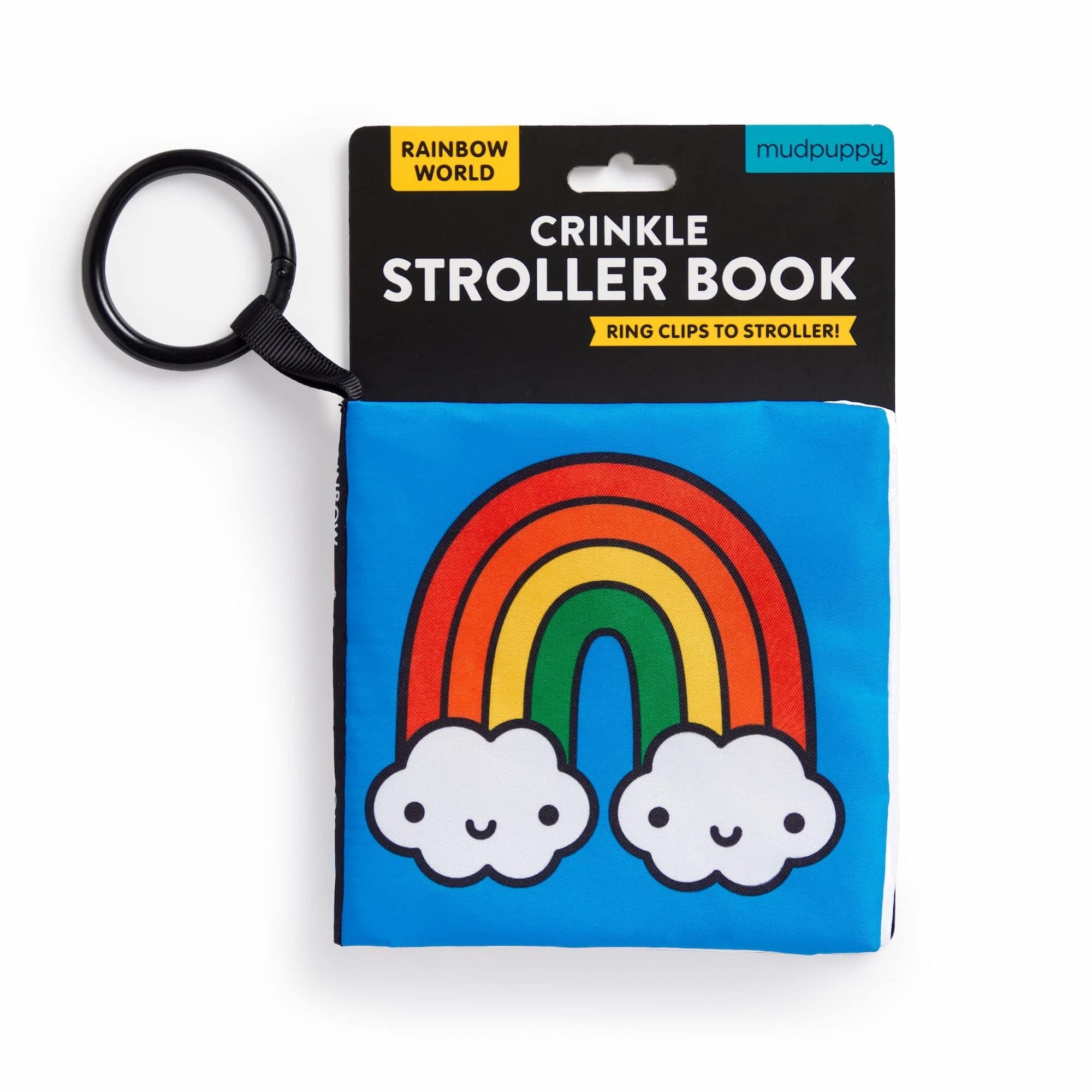 Rainbow World Crinkle Fabric Stroller Book - Twinkle Twinkle Little One